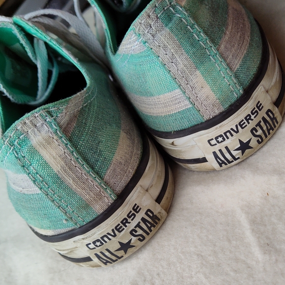 Size 10 Women's Unique Design Converse Sneaker Shoe All Star Striped Pol… - Picture 6 of 12